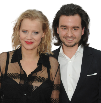 Joanna Kulig with her husband Maciej Bochniak